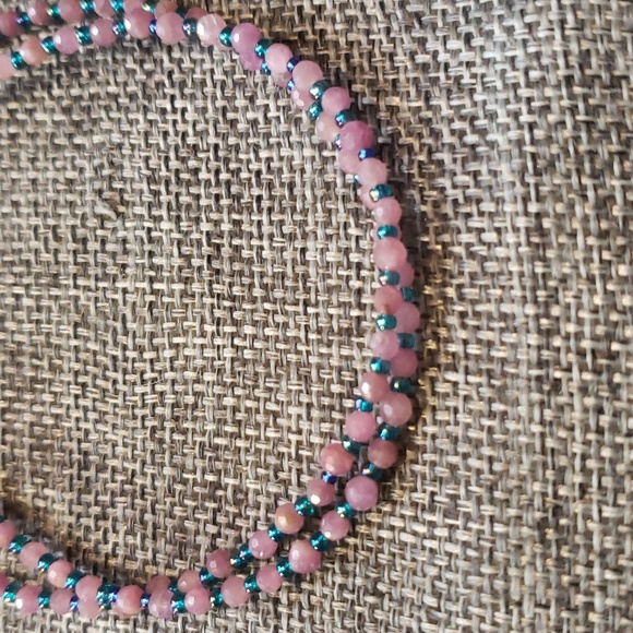 Ruby natural ruby choker necklace/925 sterling silver - Picture 6 of 7